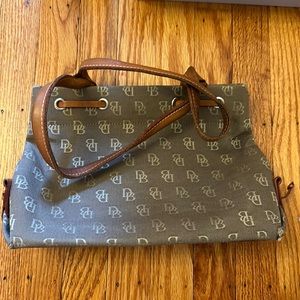 Dooney And Bourke Small Tote With Leather Details